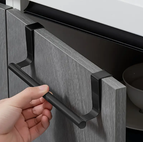 RVS Handdoekrek Keuken & Badkamer Zwart Large